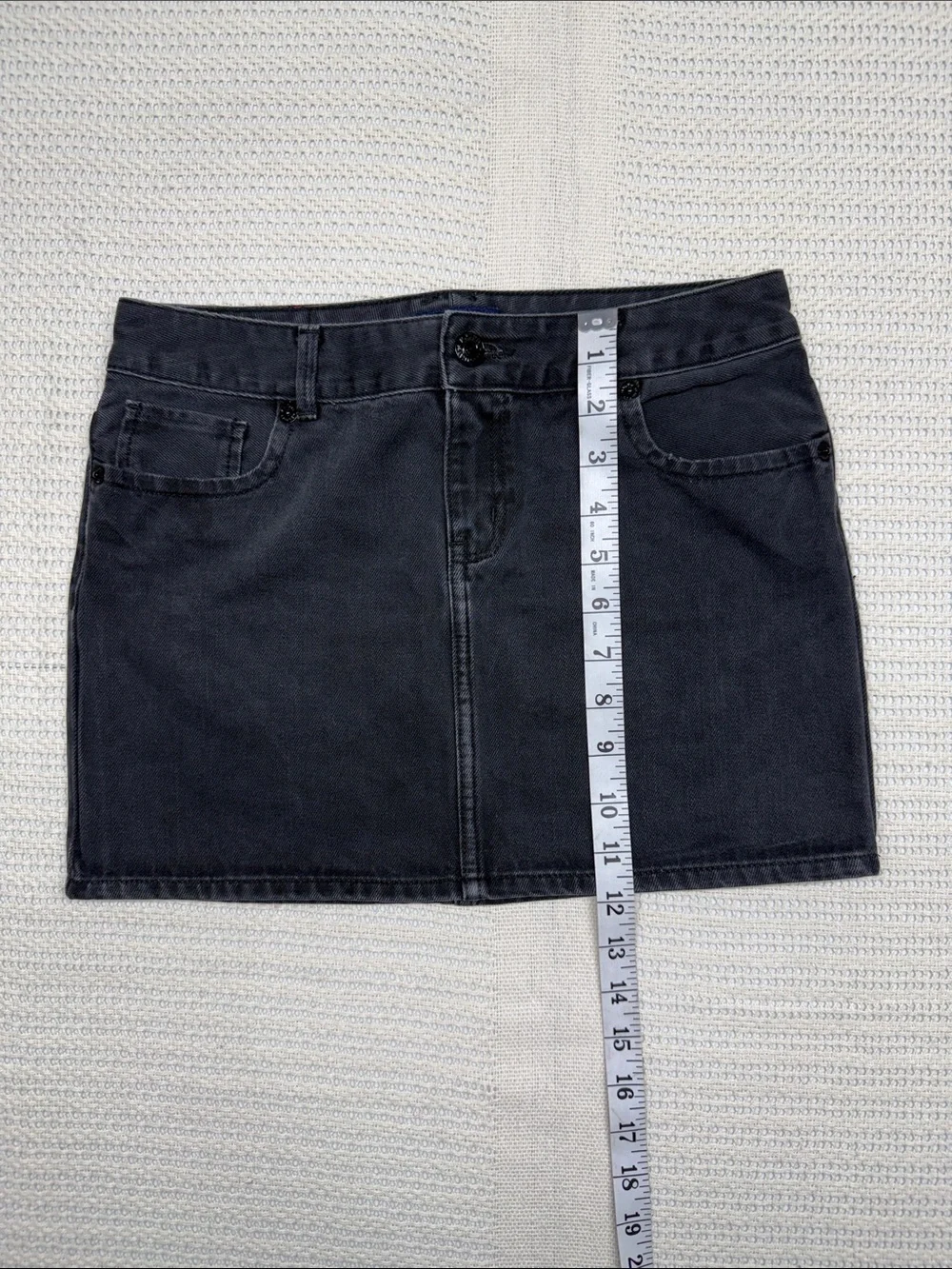 Ralph Lauren Charcoal Denim Mini Skirt